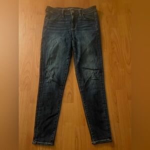 American Eagle Jeggings Womens Size 4 Short Next Level Stretch Dark Wash Skinny